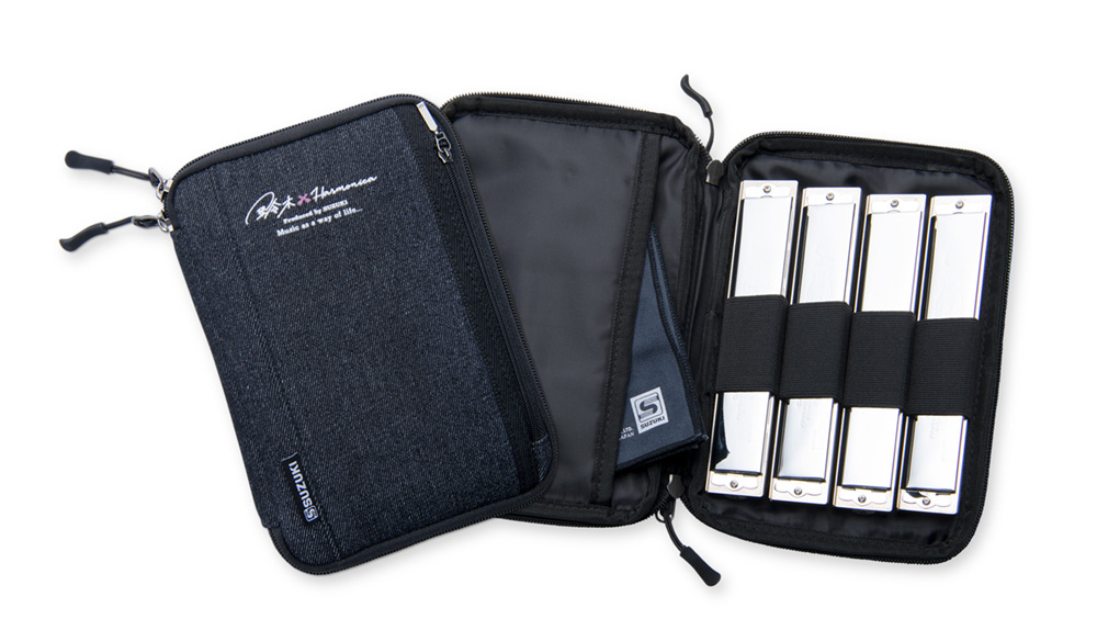 複音ハーモニカ4本ケース HSC-T4B | 鈴木楽器製作所