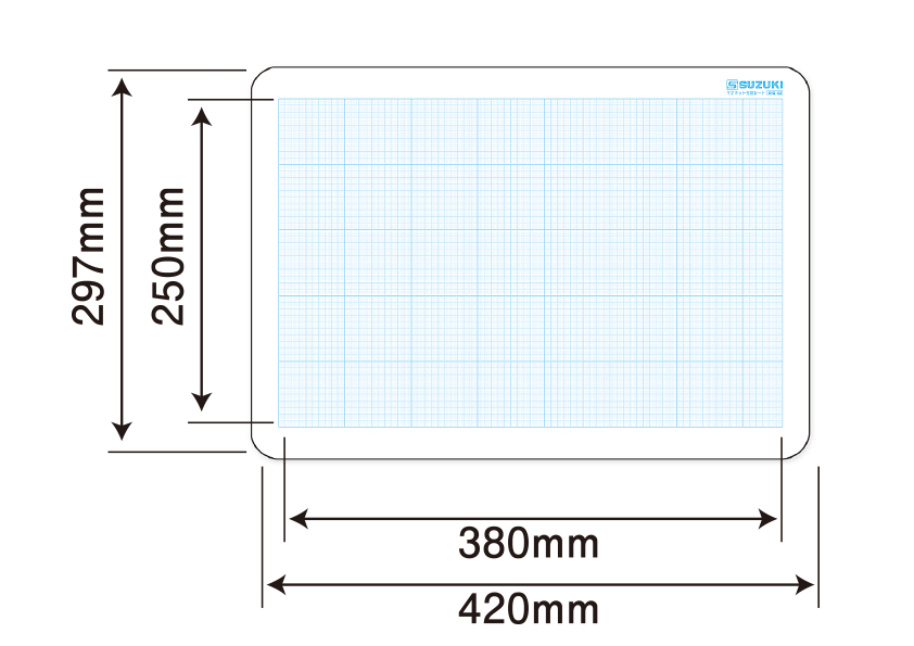 マグネット方眼シート MHS-A3 | 鈴木楽器製作所