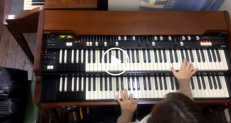 動画　HAMMOND XK-5 Performed by Midori Ono